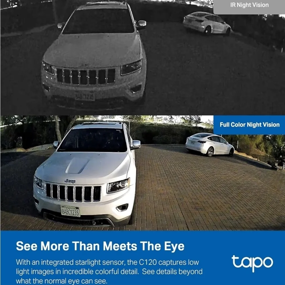 TP-Link Tapo 2K QHD Security Camera Night Vision Indoor Outdoor WiFi
